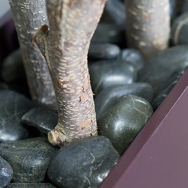 Rocks 1" black polished S/2 By Gold Leaf Design Group | Minerals and Stones | Modishstore - 2