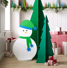 Roger the Snowman-XLarge by Texture Designideas