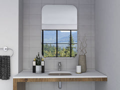 Modern Curved Corner Wall Mirror By Homeroots