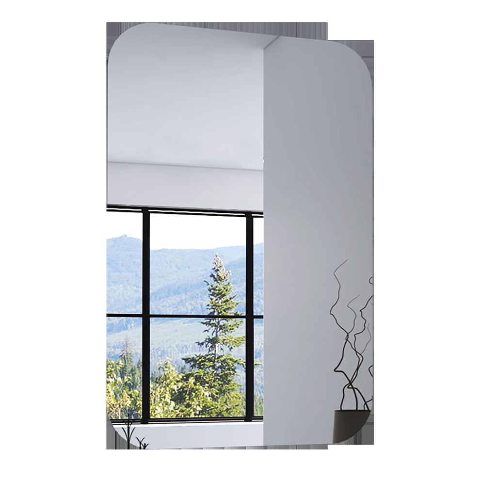 Modern Curved Corner Wall Mirror By Homeroots | Mirrors | Modishstore - 4