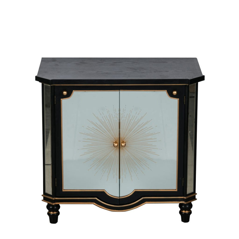 A&B Home Cabinet With Mirrored Panels | Cabinets | Modishstore