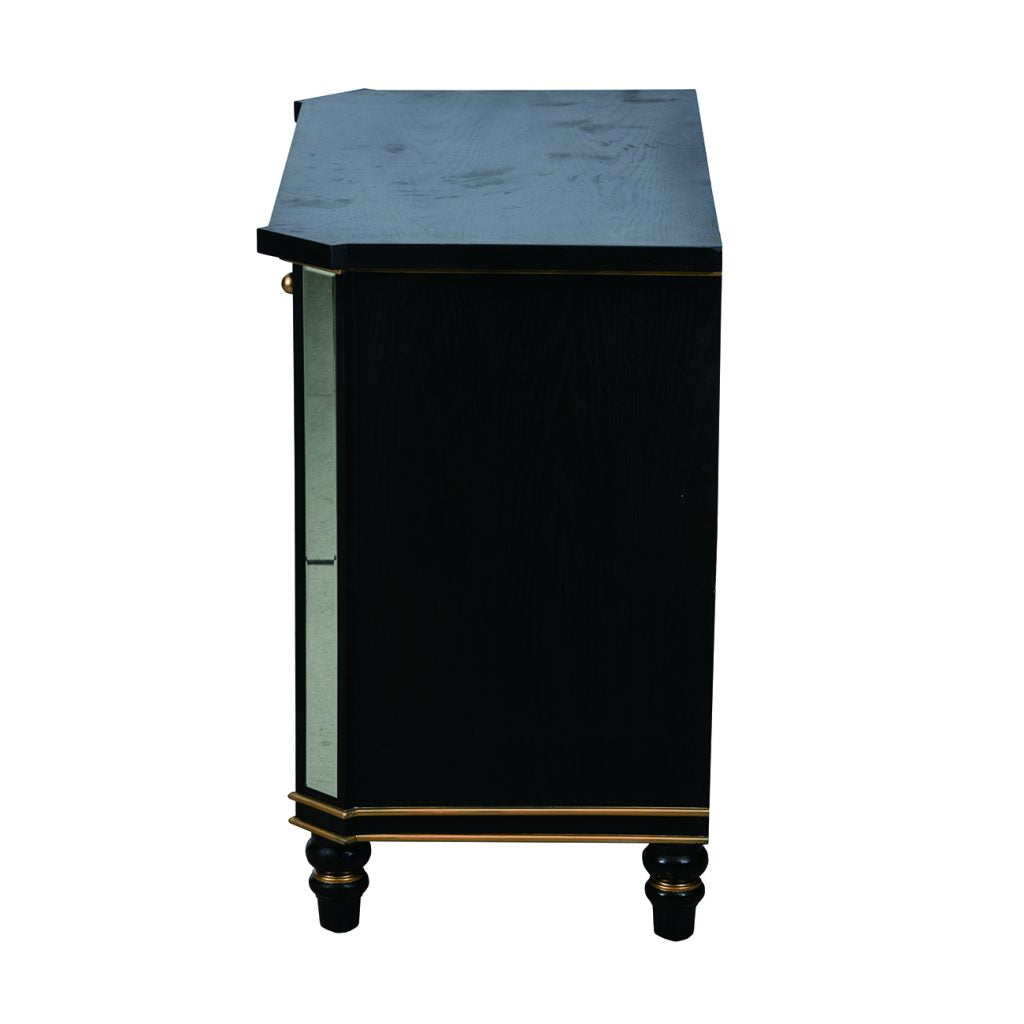 A&B Home Cabinet With Mirrored Panels | Cabinets | Modishstore - 3