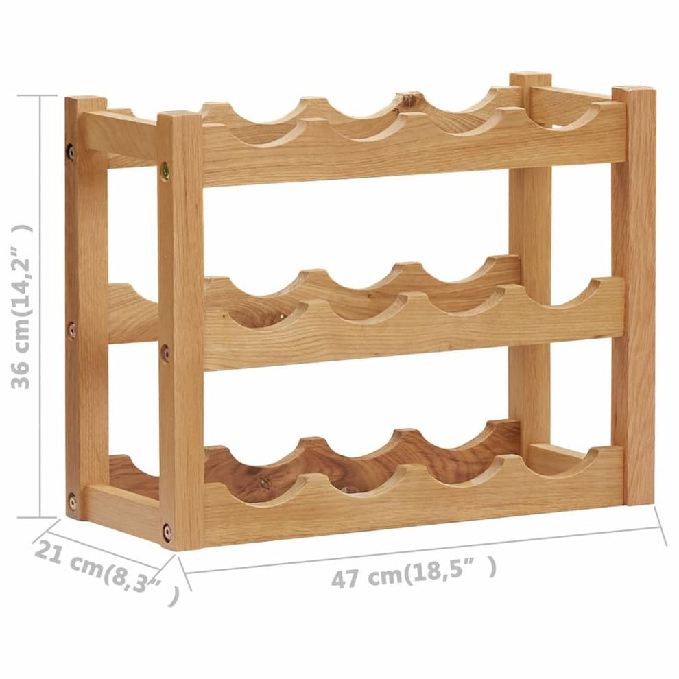 Wine Rack for 12 Bottles By vidaXL | Wine Racks | Modishstore - 5