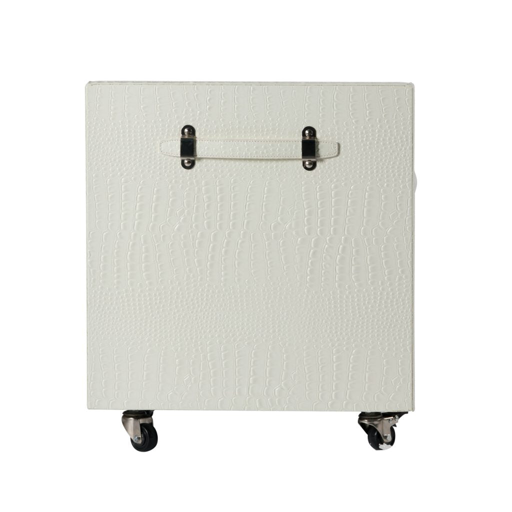 A&B Home White Dressing Table with Mobile Cabinet | Dressers | Modishstore - 9