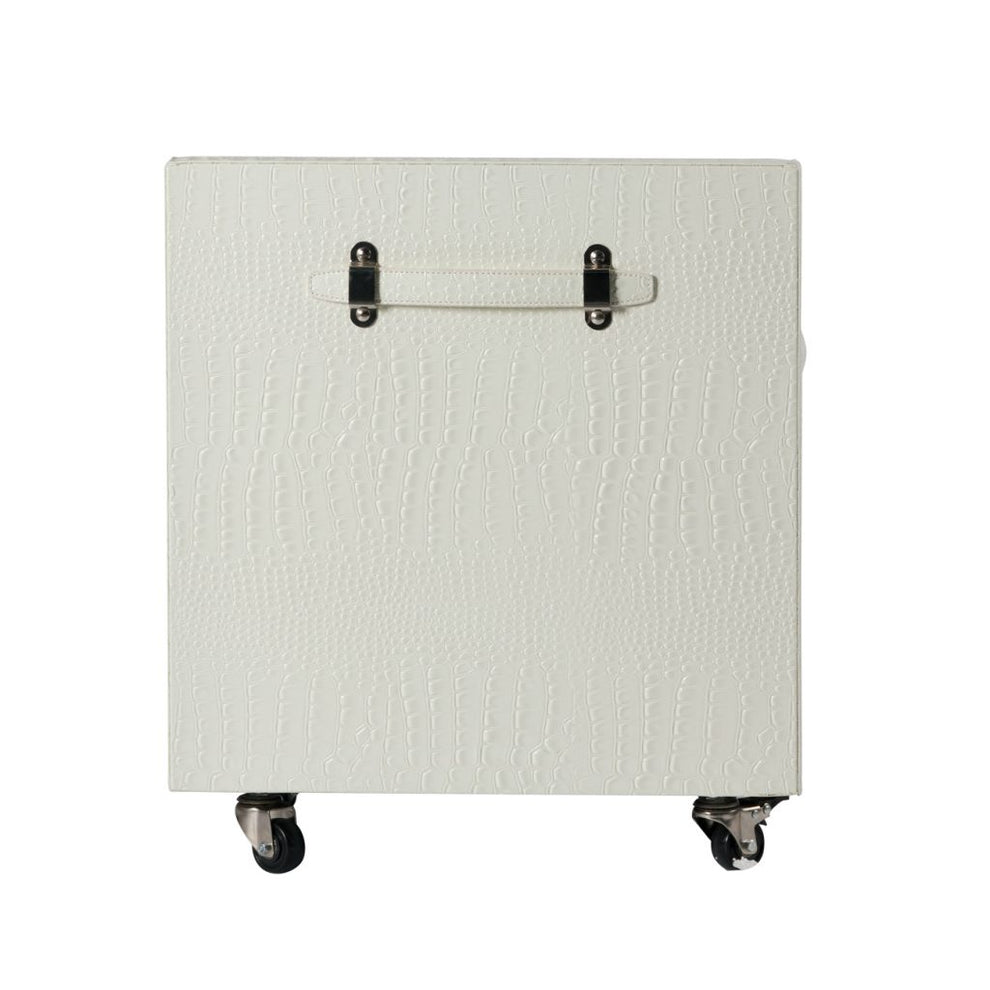 A&B Home White Dressing Table with Mobile Cabinet | Dressers | Modishstore - 9