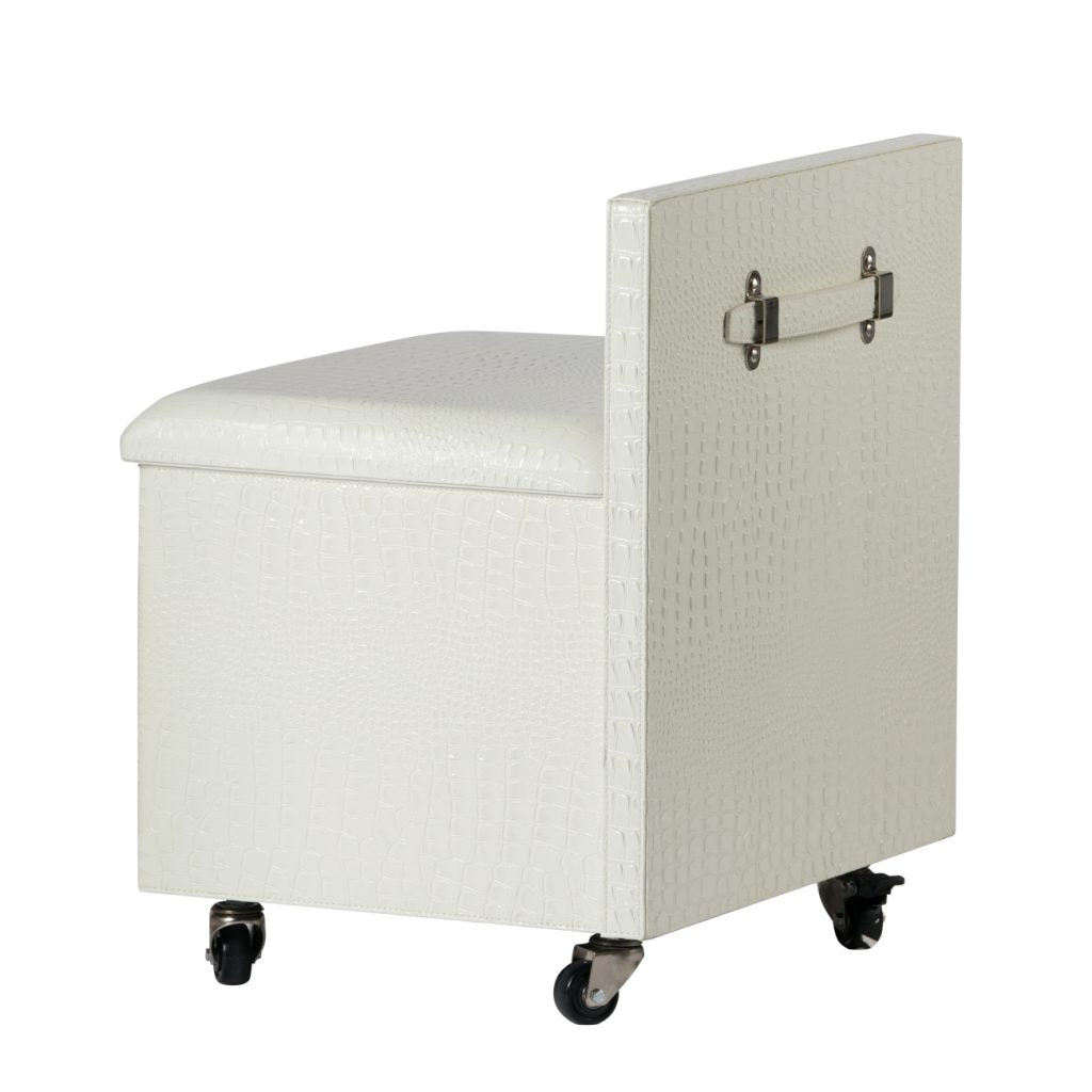 A&B Home White Dressing Table with Mobile Cabinet | Dressers | Modishstore - 8