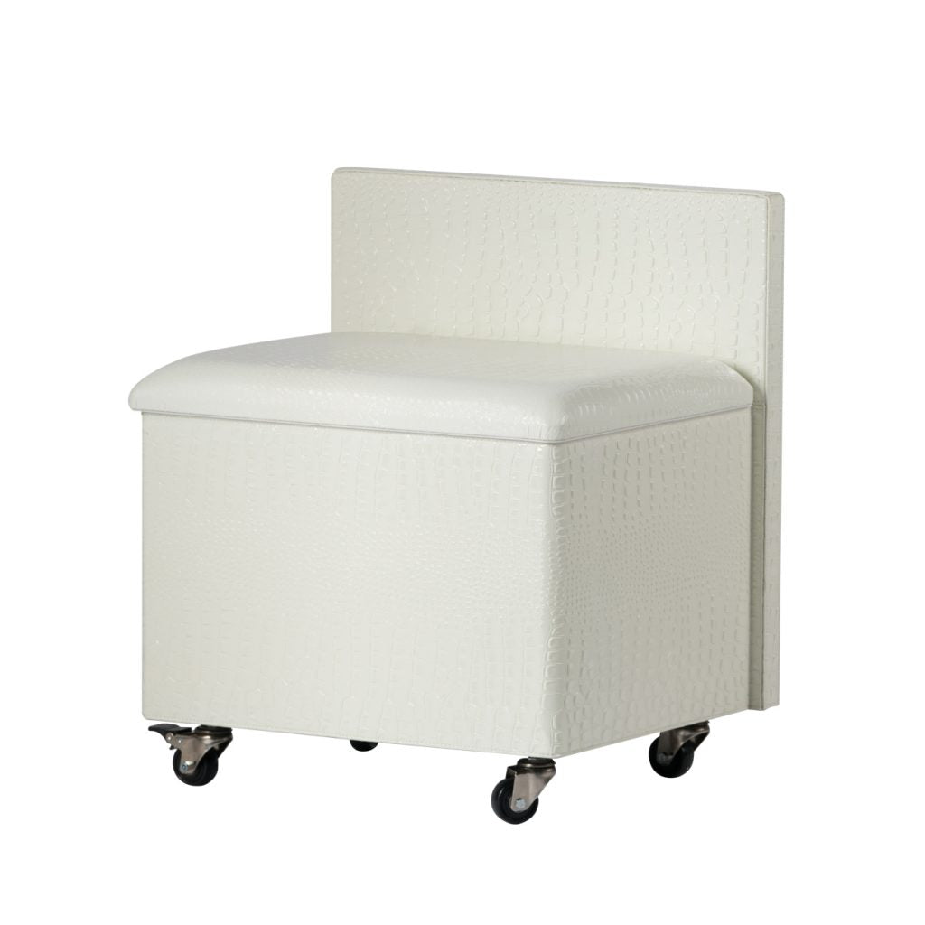 A&B Home White Dressing Table with Mobile Cabinet | Dressers | Modishstore - 6