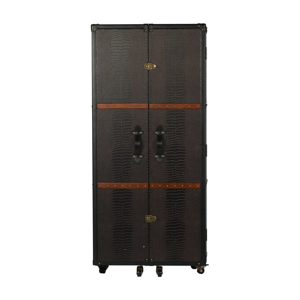 A&B Home Luxury Wine Cabinet on Wheels | Wine Racks | Modishstore - 2