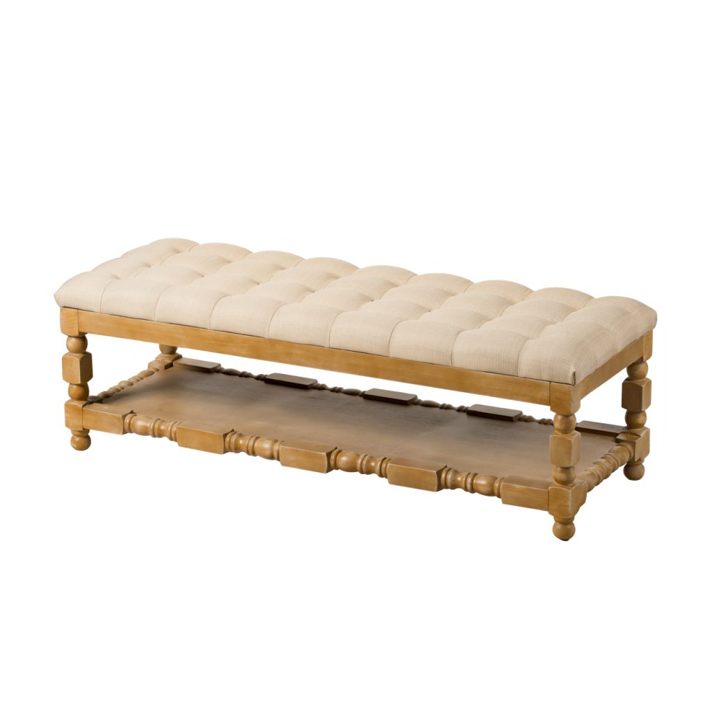 A&B Home Upholstered Bench - Thumbnail 2