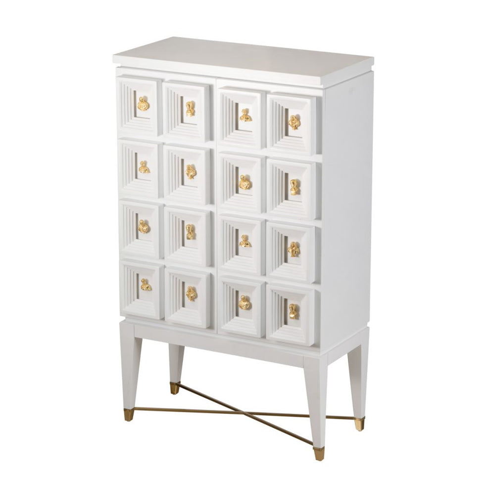 A&B Home Cream and White Traditional Wine Cabinet | Cabinets | Modishstore - 2