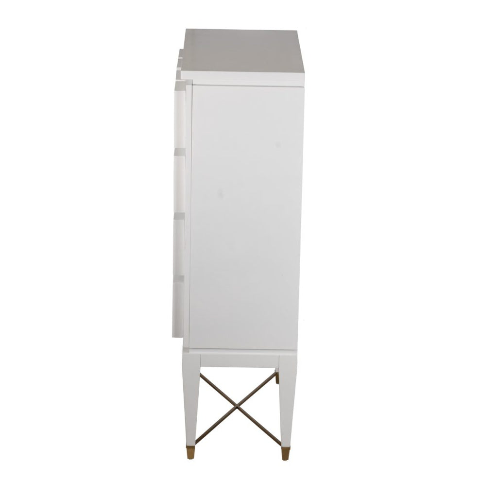 A&B Home Cream and White Traditional Wine Cabinet | Cabinets | Modishstore - 6