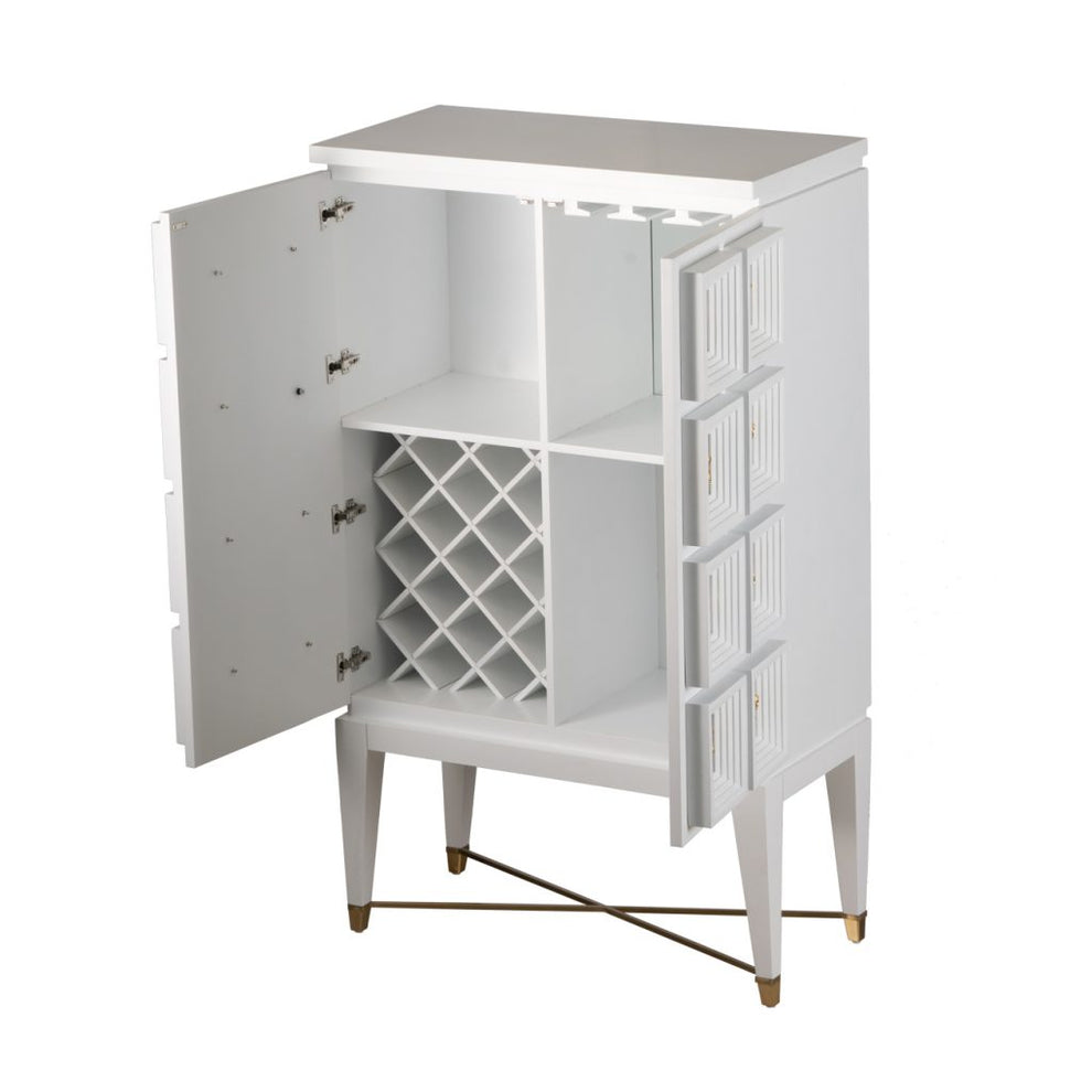 A&B Home Cream and White Traditional Wine Cabinet | Cabinets | Modishstore - 3