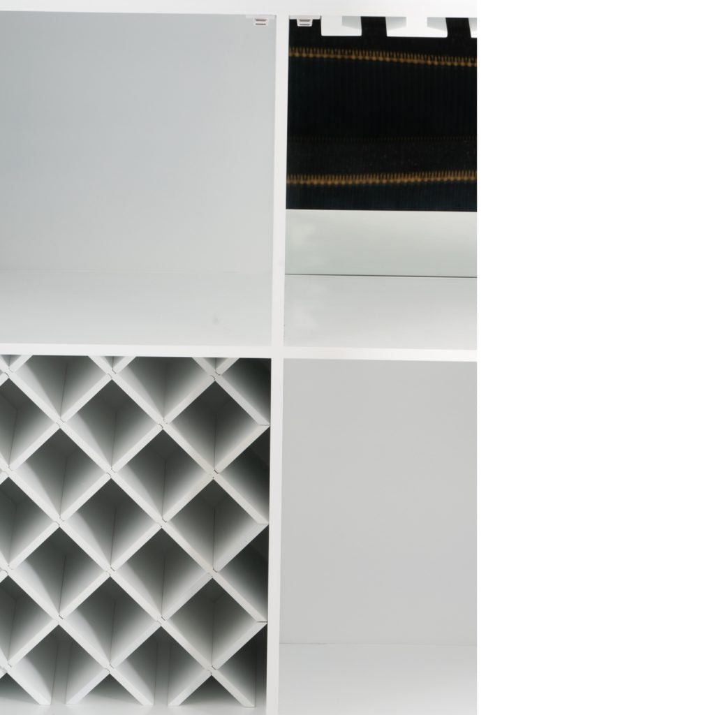 A&B Home Cream and White Traditional Wine Cabinet | Cabinets | Modishstore - 8