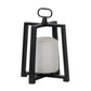 A&B Home Glossy White Lantern With Black Frame | Lanterns | Modishstore - 3