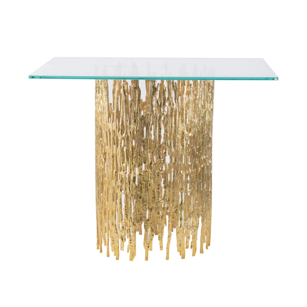A&B Home Gold Dining Tables | Dining Tables | Modishstore - 2