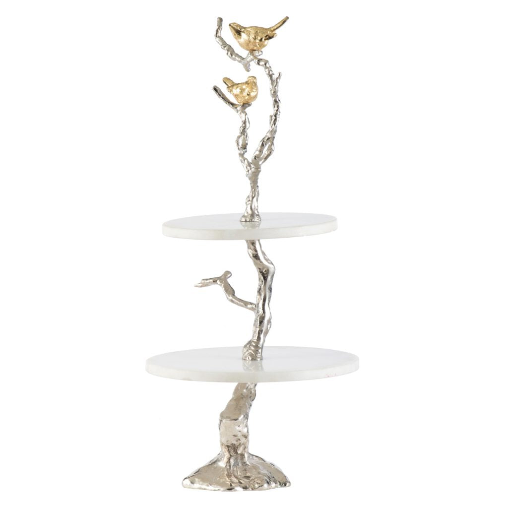 A&B Home Cake Stand with Birds | Cake & Tiered Stands | Modishstore - 2