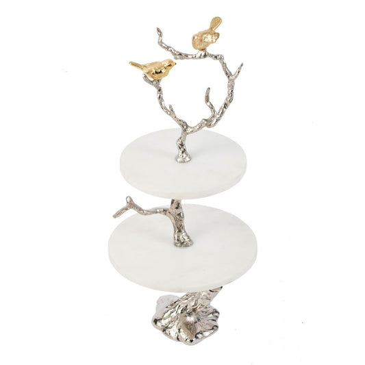 A&B Home Cake Stand with Birds | Cake & Tiered Stands | Modishstore