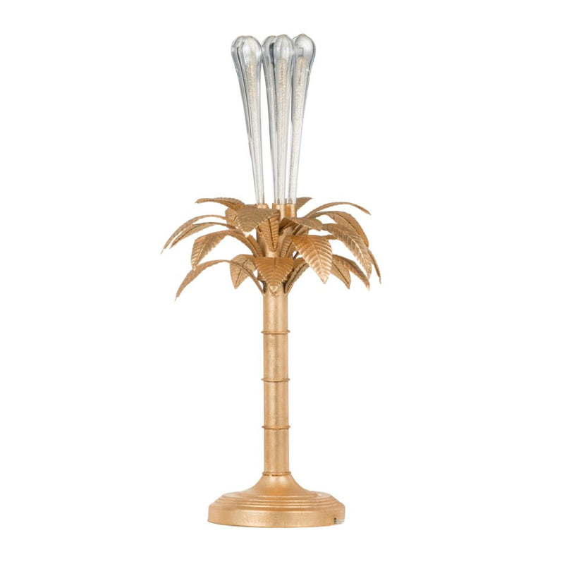 A&B Home Gold Leaves and Glass Table Lamp | Table Lamps | Modishstore