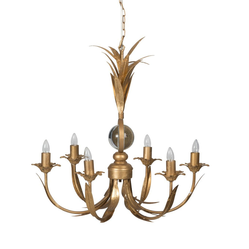 A&B Home Lush Glow 6-Light Chandelier | Chandeliers | Modishstore
