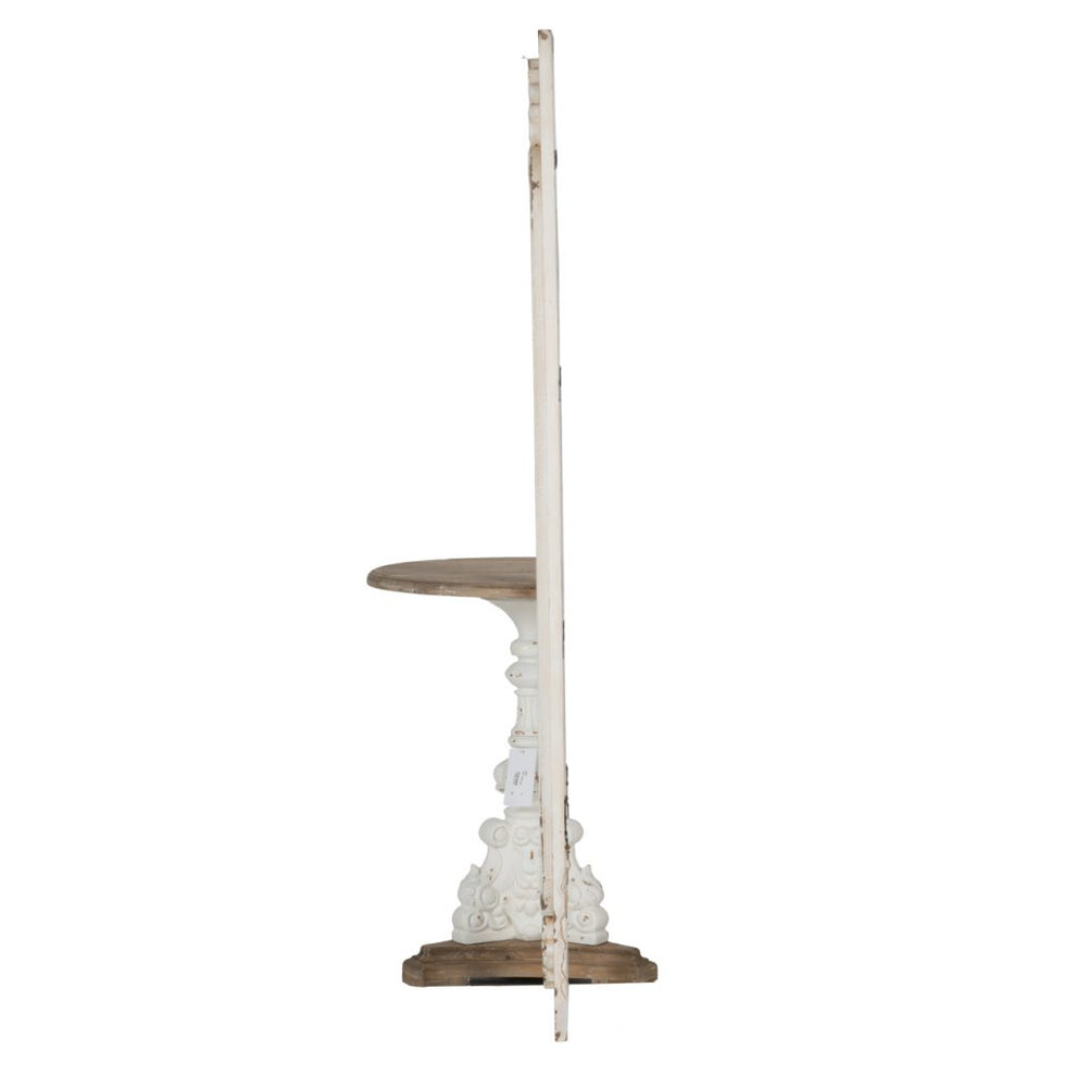 A&B Home Elegant Distressed White Finish Mirror | Mirrors | Modishstore - 3