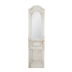 A&B Home Distressed White Finish Mirror