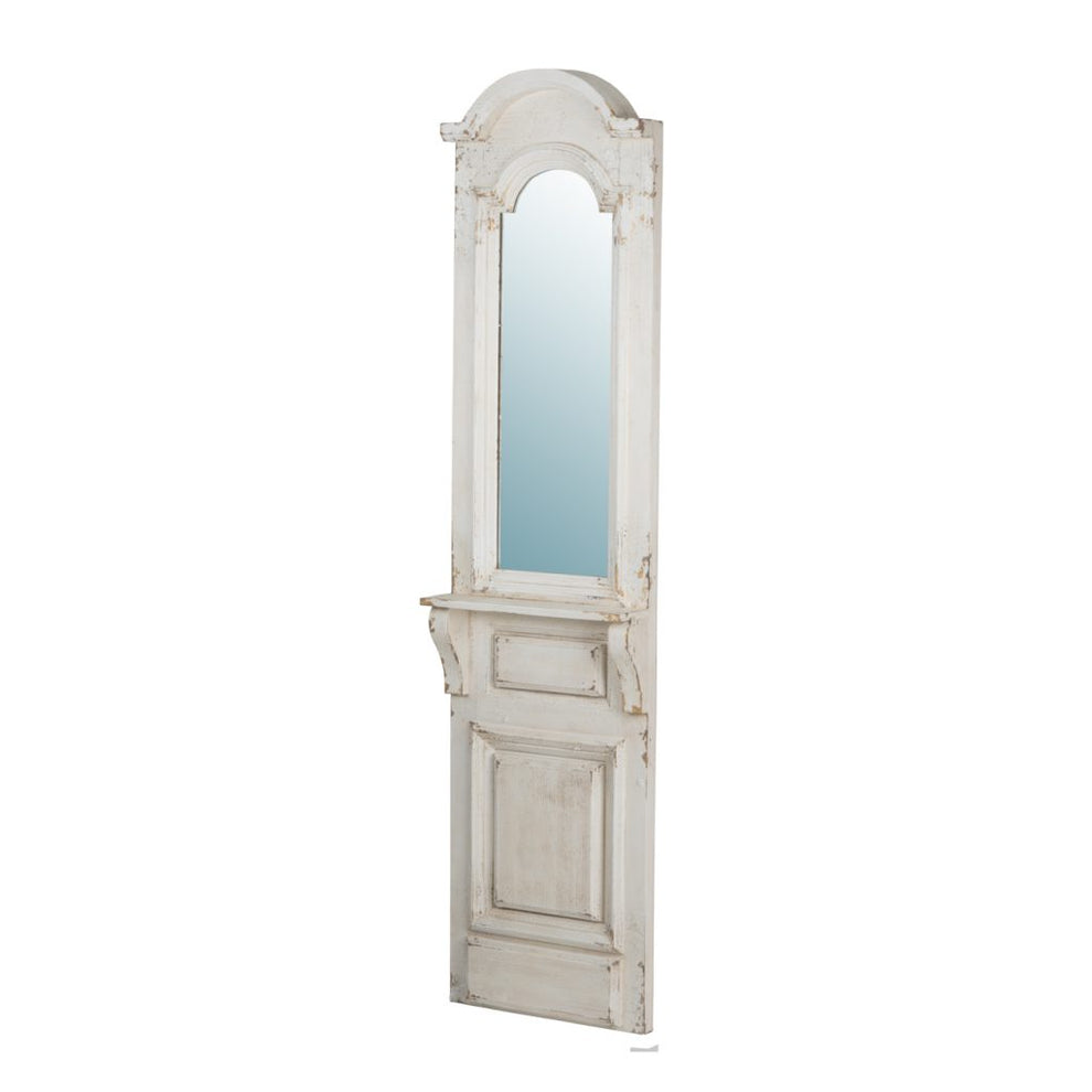 A&B Home Distressed White Finish Mirror | Mirrors | Modishstore - 2