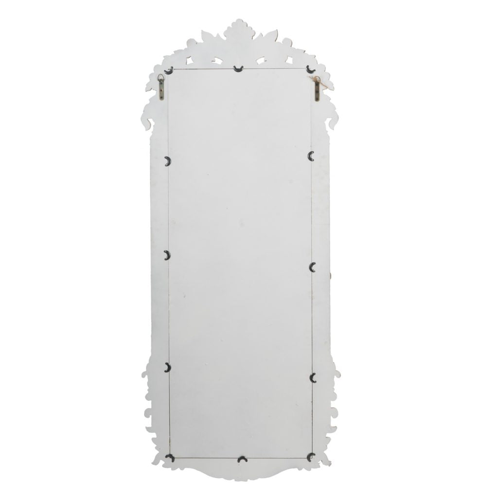 A&B Home Distressed White Mirror with Durable Wood Frame | Mirrors | Modishstore - 4