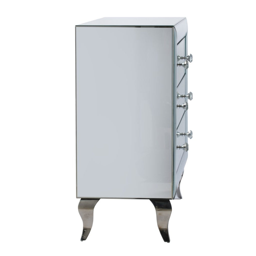 A&B Home Silver Curved Chest | Drawers | Modishstore - 9