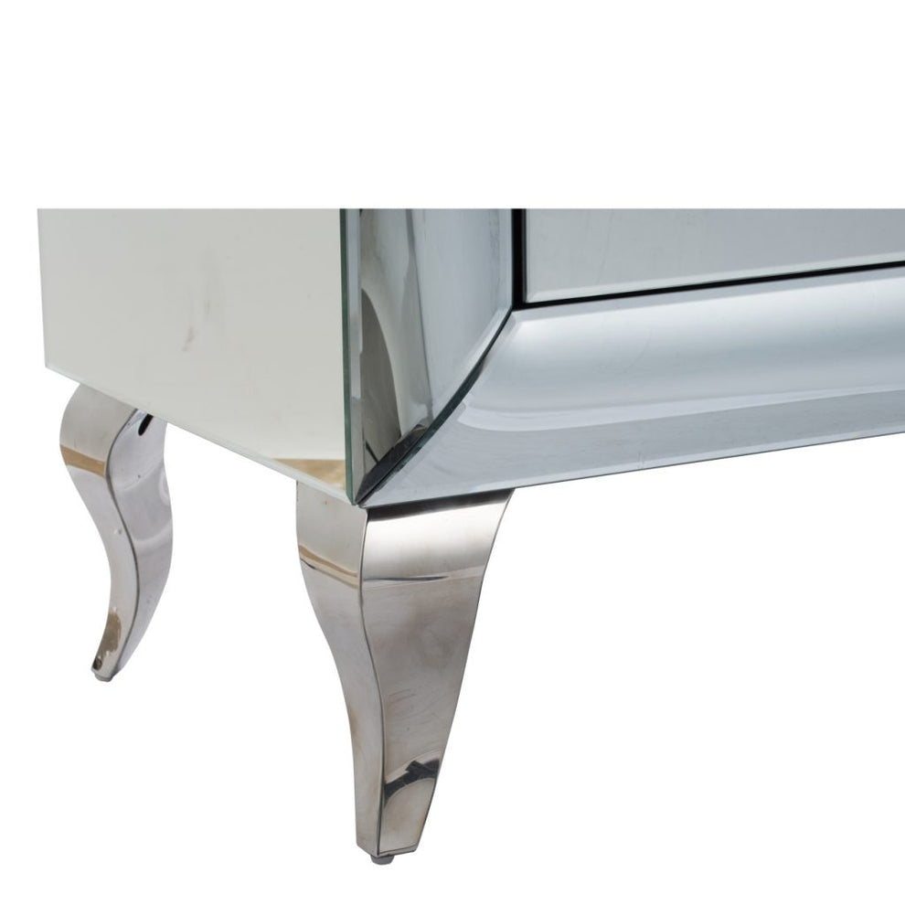 A&B Home Silver Curved Chest | Drawers | Modishstore - 5