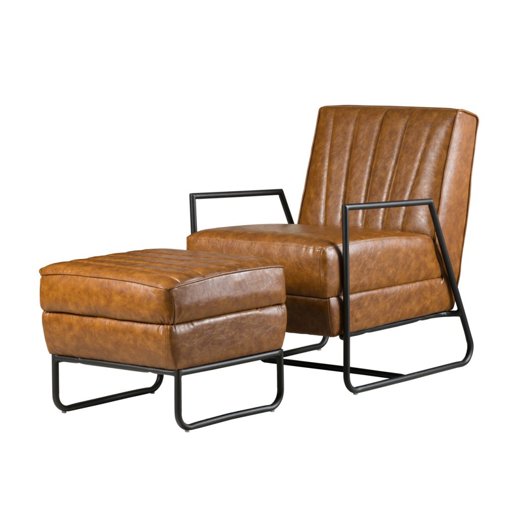 A&B Home S/2 Chair and Ottoman | Armchairs | Modishstore