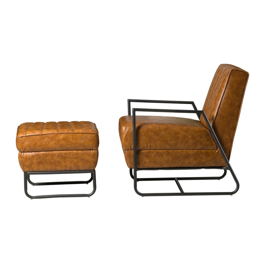 A&B Home S/2 Chair and Ottoman | Armchairs | Modishstore - 2