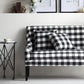 A&B Home Classic Gingham Plaid Upholstery Settee | Sofas | Modishstore - 9