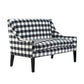 A&B Home Classic Gingham Plaid Upholstery Settee | Sofas | Modishstore