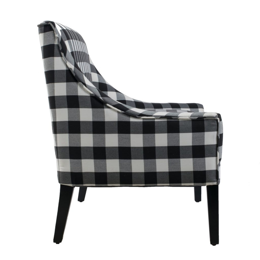 A&B Home Classic Gingham Plaid Upholstery Settee | Sofas | Modishstore - 3