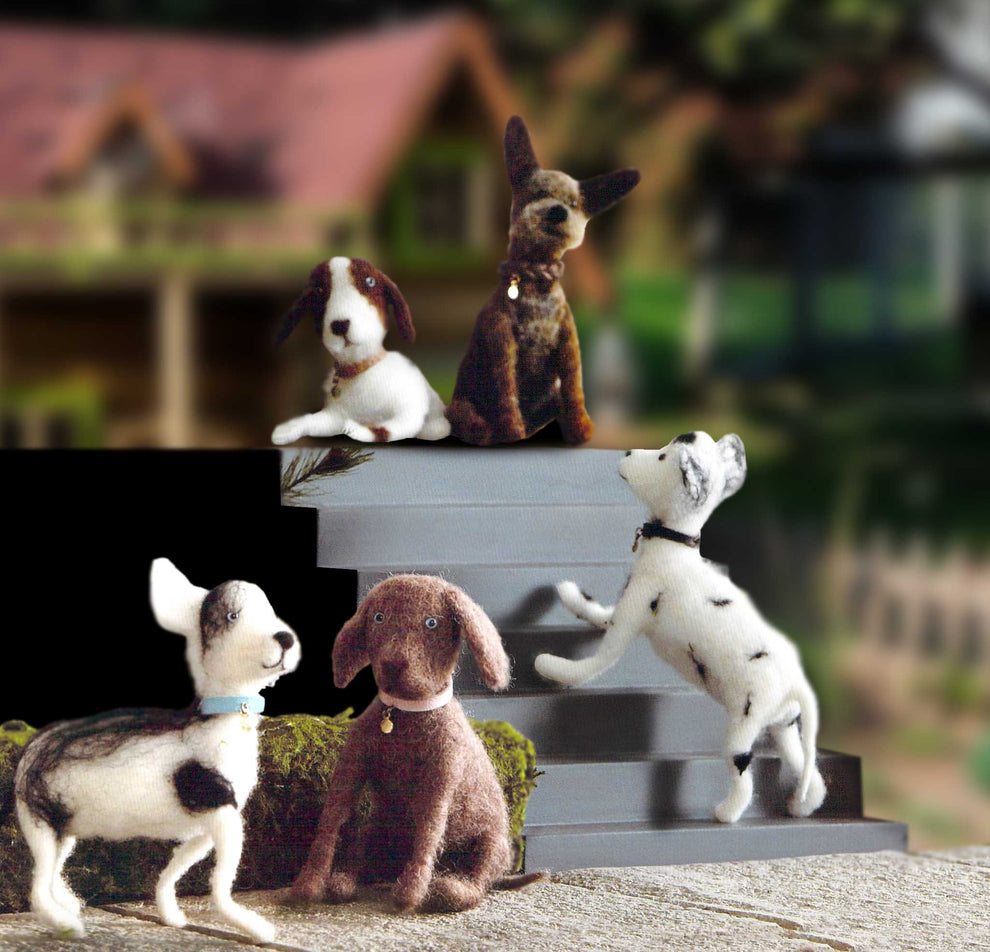 Roost Downtown Hound Ornaments - Set Of 5-6