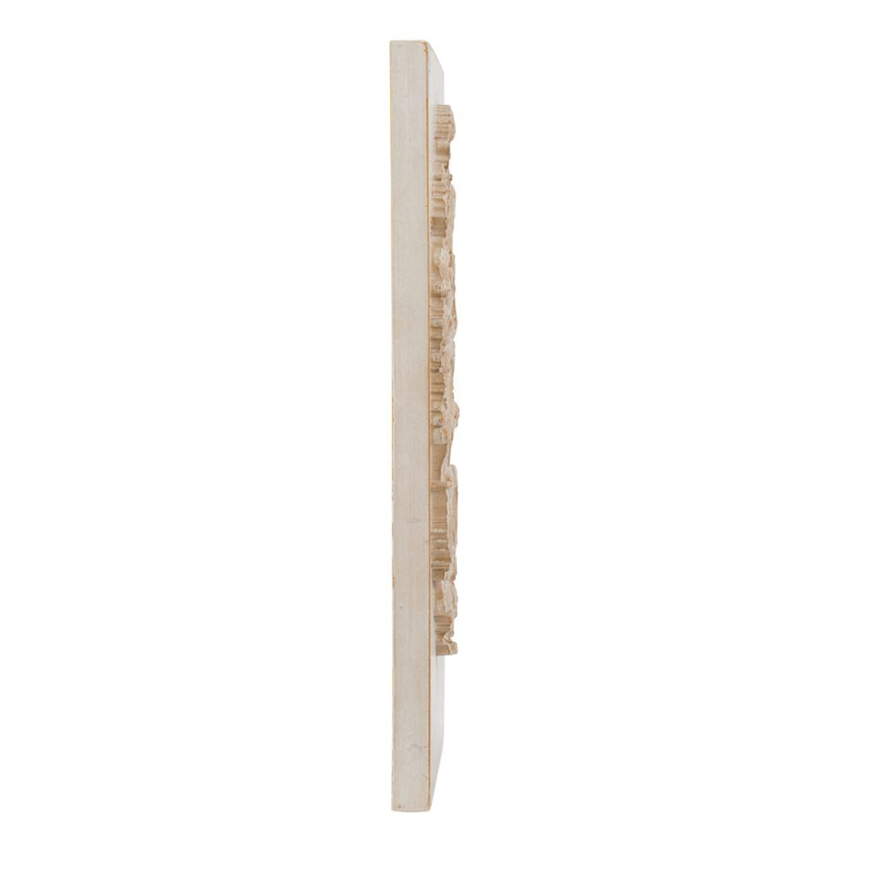 A&B Home Antique White Finish Wall Decor | Wall Decor | Modishstore - 3