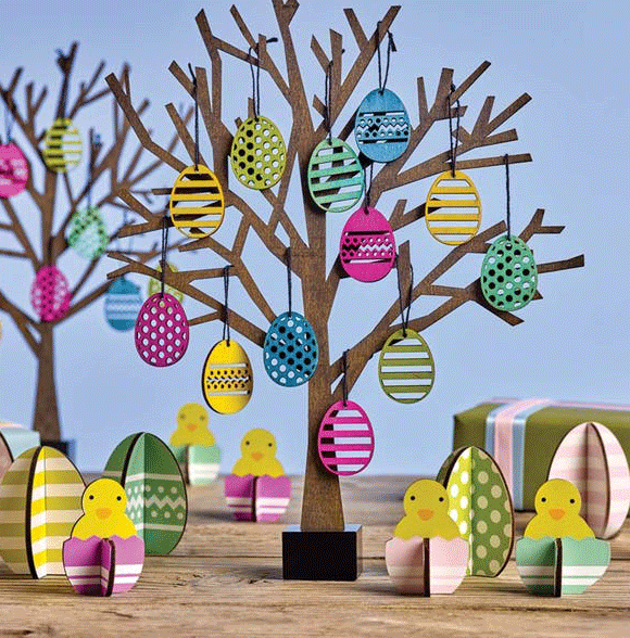 SpringChick Decorations-Set/6 by Texture Designideas | Ornaments | Modishstore