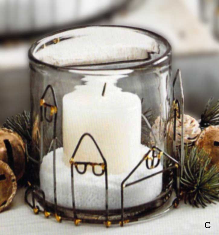 Roost Candlelit Village Hurricanes & Votive Holder-7
