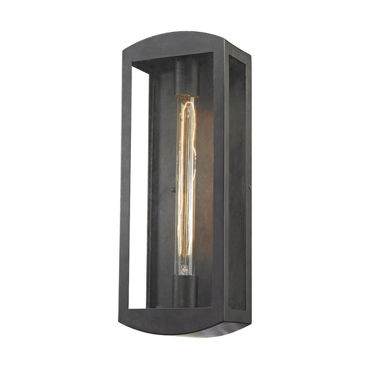 Trenton 1-Light Outdoor Sconce in Blackened Bronze ELK Lighting | Sconces | Modishstore