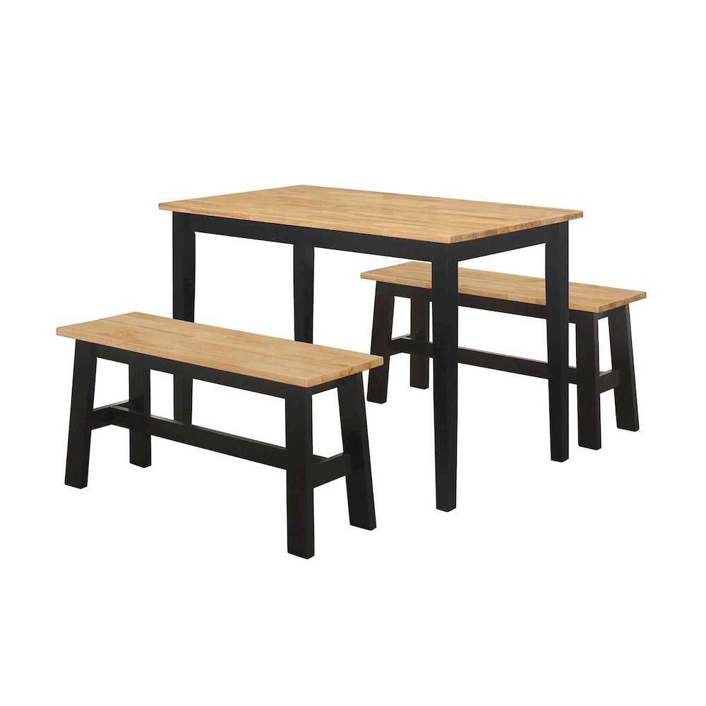 New York Table With 2 Benches By 4D Concepts - Bg2343239 | Dining Sets | Modishstore - 2