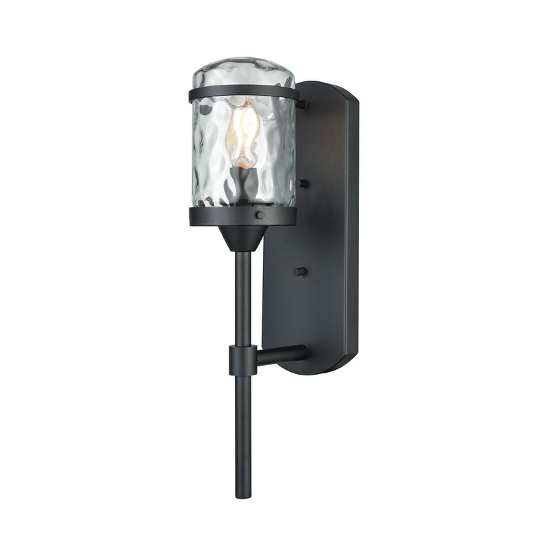 Torch 1-Light Outdoor Wall Lamp in Charcoal Black ELK Lighting | Wall Lamps | Modishstore