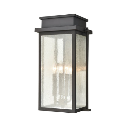 Braddock Outdoor Wall Lamps in Architectural Bronze with Seedy Glass Enclosure by ELK Lighting-3