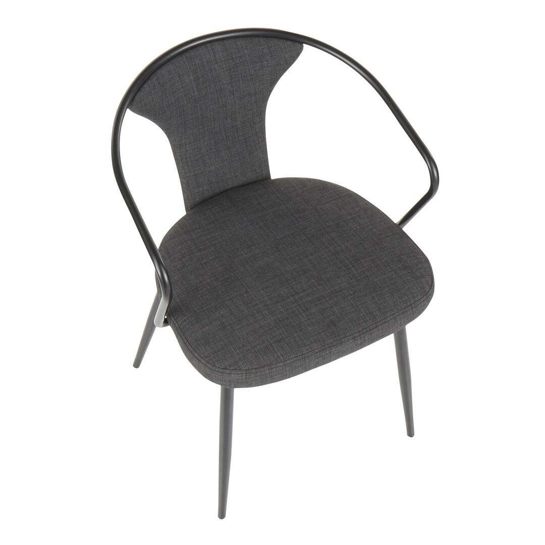LumiSource Waco Upholstered Chair | Modishstore | Dining Chairs - 3