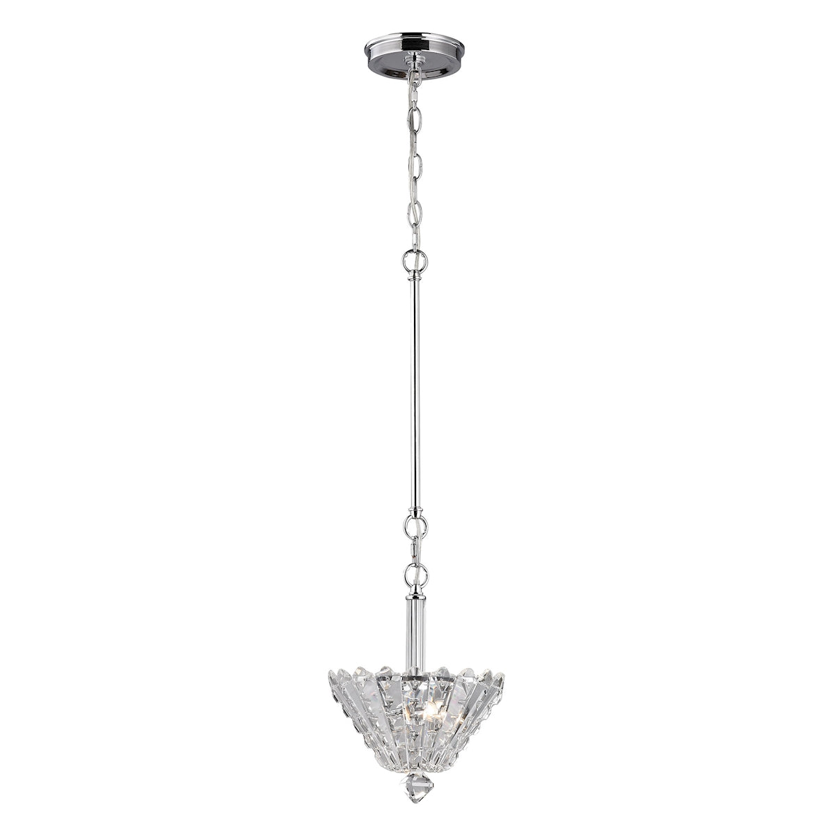 Riva Collection 2 light pendant in Polished Chrome ELK Lighting | Pendant Lamps | Modishstore