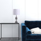 24" Silver Crystal Standard Table Lamp With White Shade By Homeroots | Table Lamps | Modishstore - 6