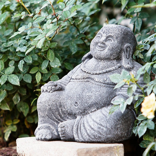 Garden Age Supply Small Laughing Buddha Set Of 2 | Sculptures | 46215 |  Modishstore 