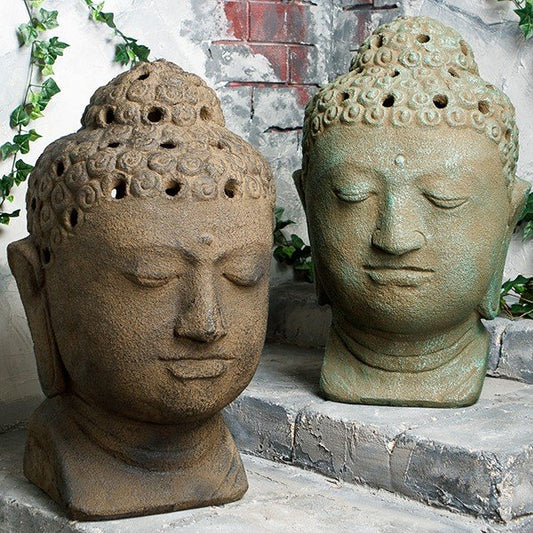 Garden Age Supply Buddha Head Garden Lanterns | Lanterns | Modishstore