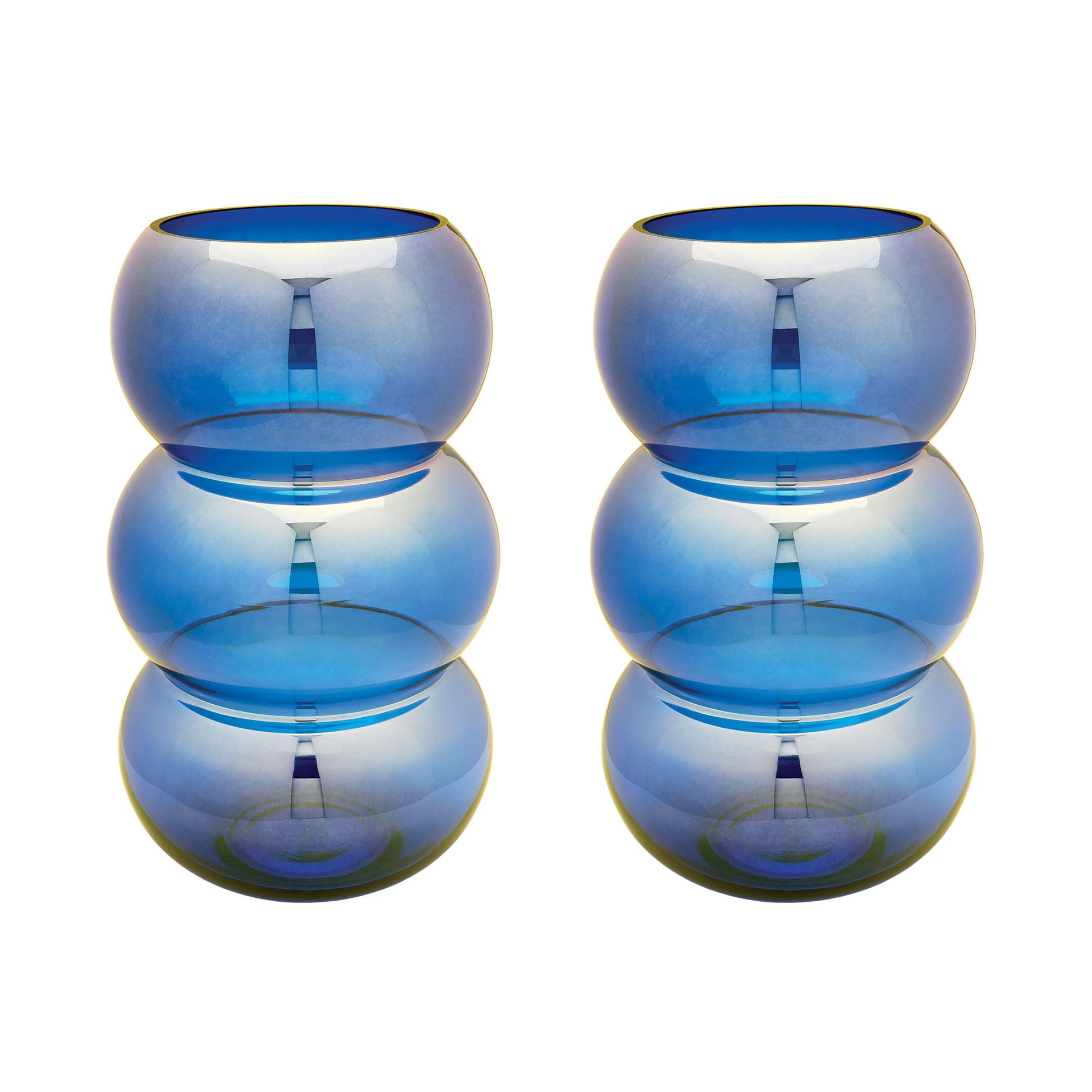 Dimond Home Cobalt Ring Votives - Set Of 2 | Modishstore | Candle Holders