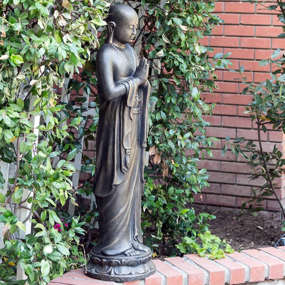 Garden Age Supply Praying Shaolin Statue | Sculptures | Modishstore-2
