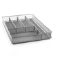 Cutlery Tray-Mesh-Silver Set of 6 by Texture Designideas | Trays | Modishstore